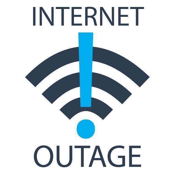 Internet outage graphic