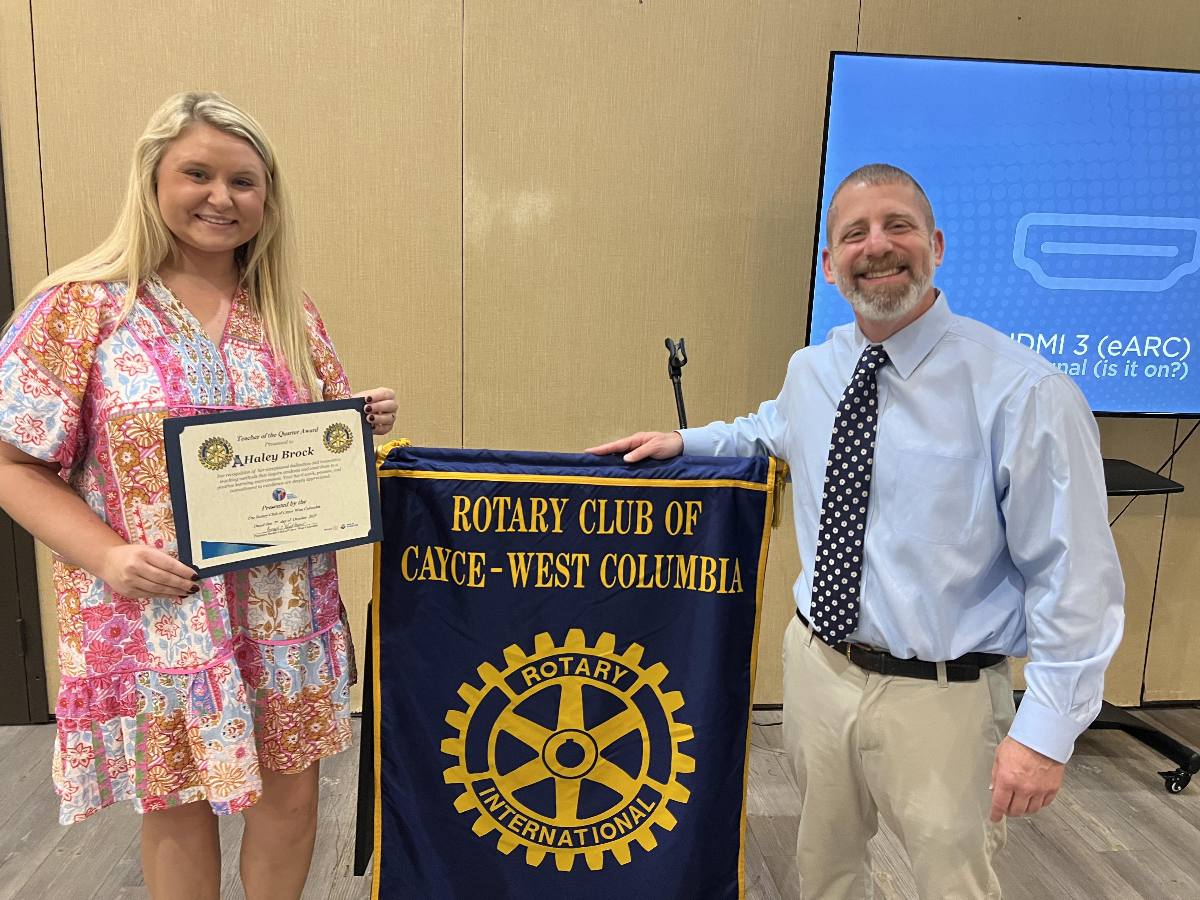 Rotary Teacher of the Quarter