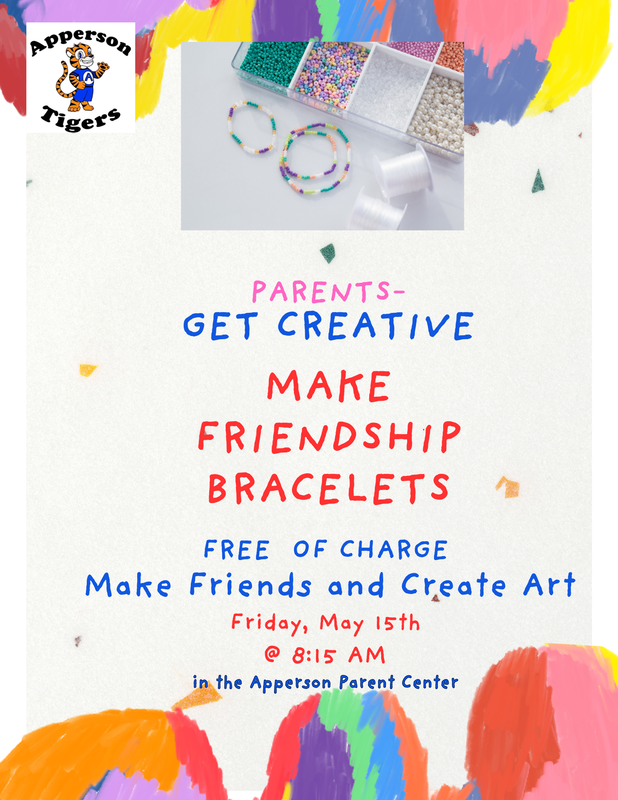 Come and Make Friendship Bracelets on May 15th at 8:15AM
