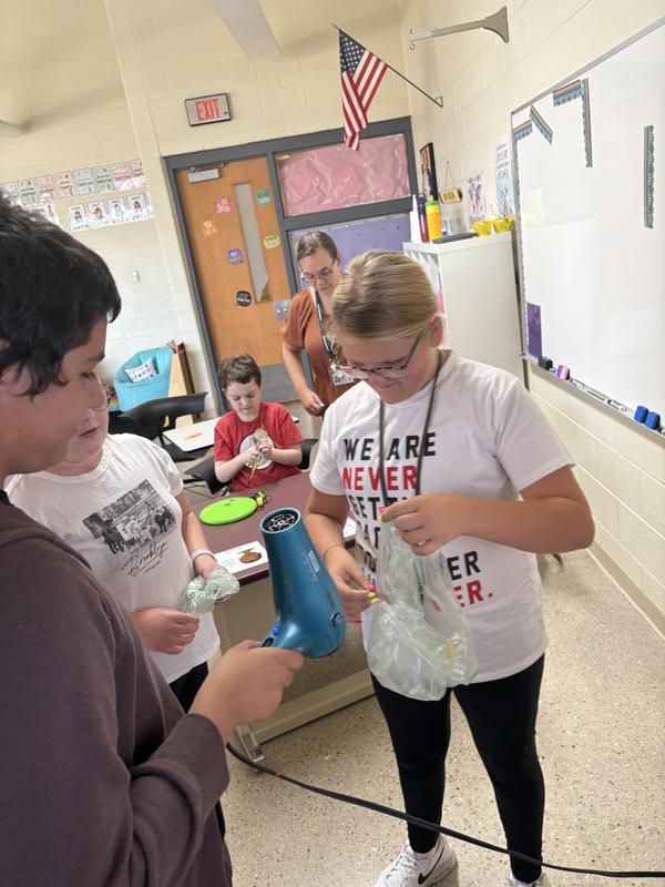 Middle School students build their own hot air balloons