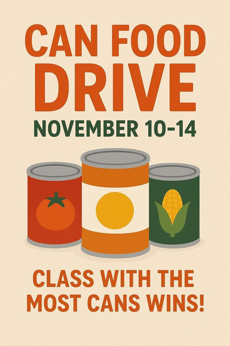 Canned Food Drive Flyer