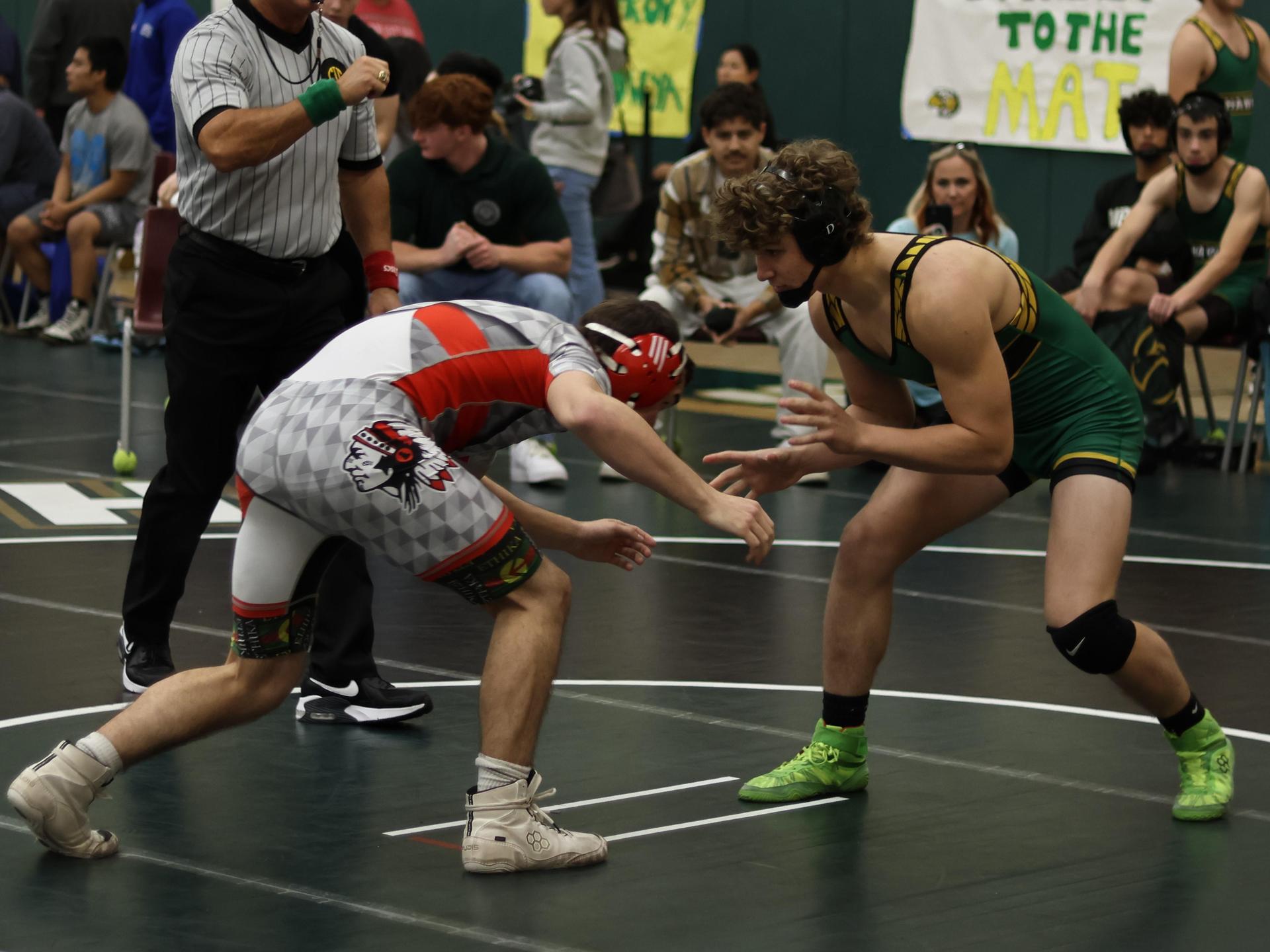 boys wrestling at liberty duals