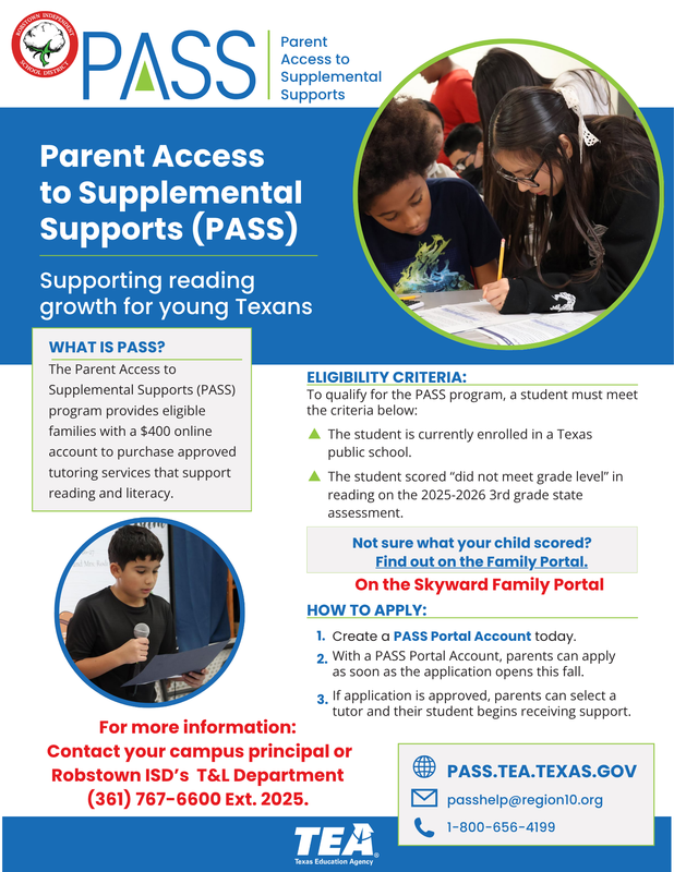 PASS Program Offers $400 in Literacy Tutoring Support for Eligible Third Graders Featured Photo