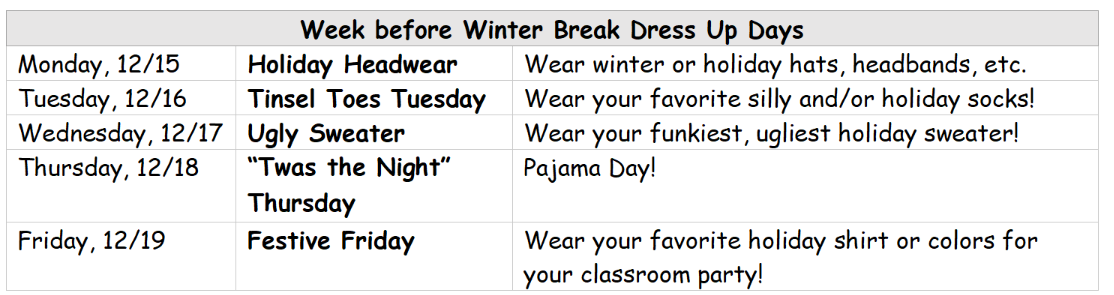 Spirit Days