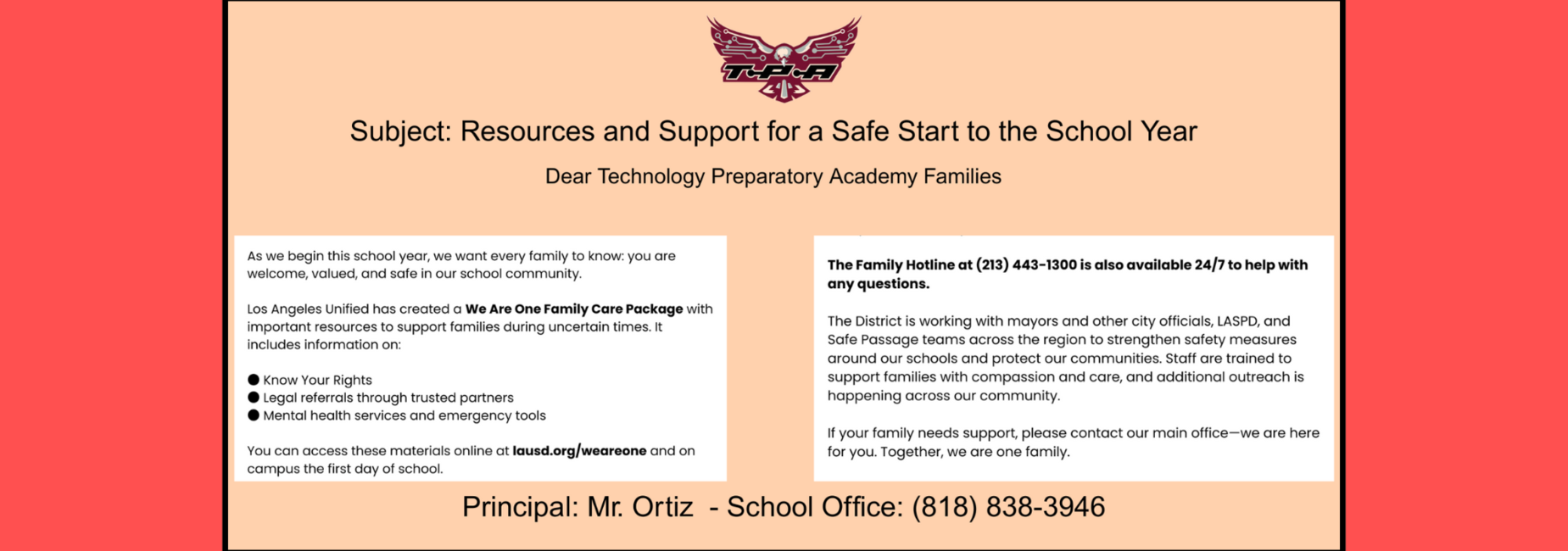 Resources and Support for a Safe Start to the School Year