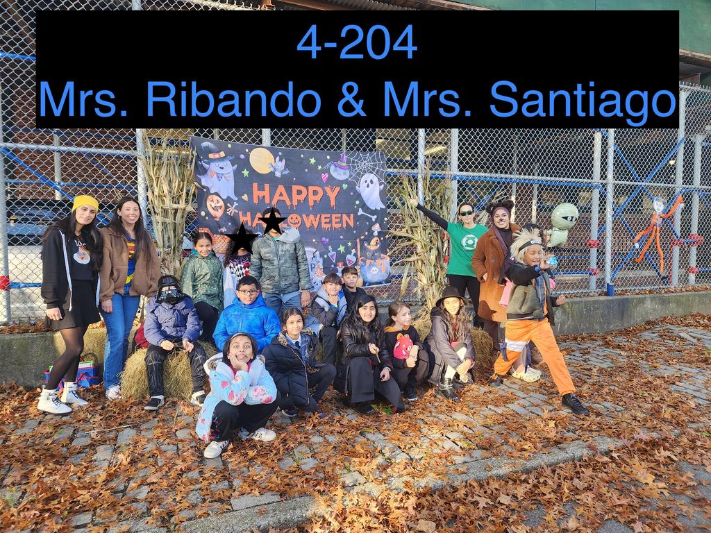 staff and students in halloween costumes