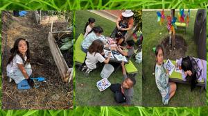 Students in garden club