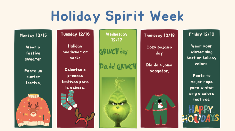Holiday Spirit Week