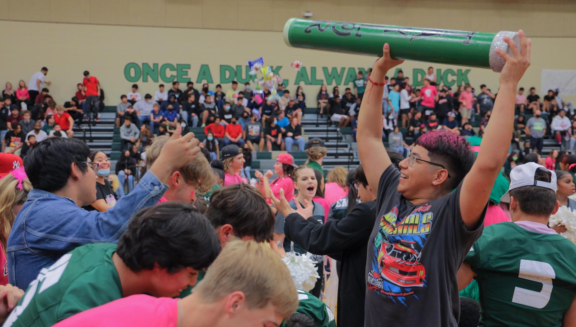 Spirit Stick at Pep Rally