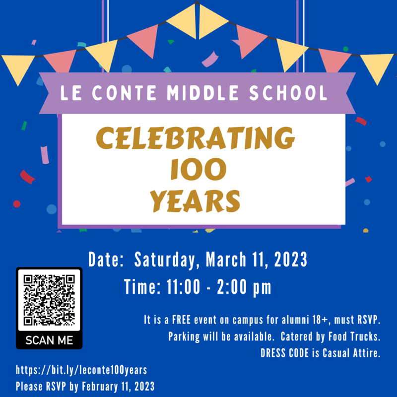 Le Conte is Celebrating 100 Years! Featured Photo