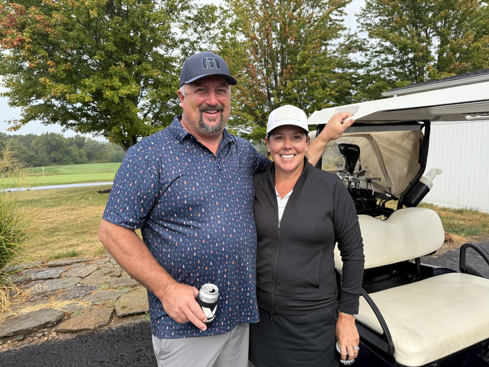 Golfers at the Vikings Boosters Golf Outing