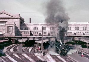 train station, historical image