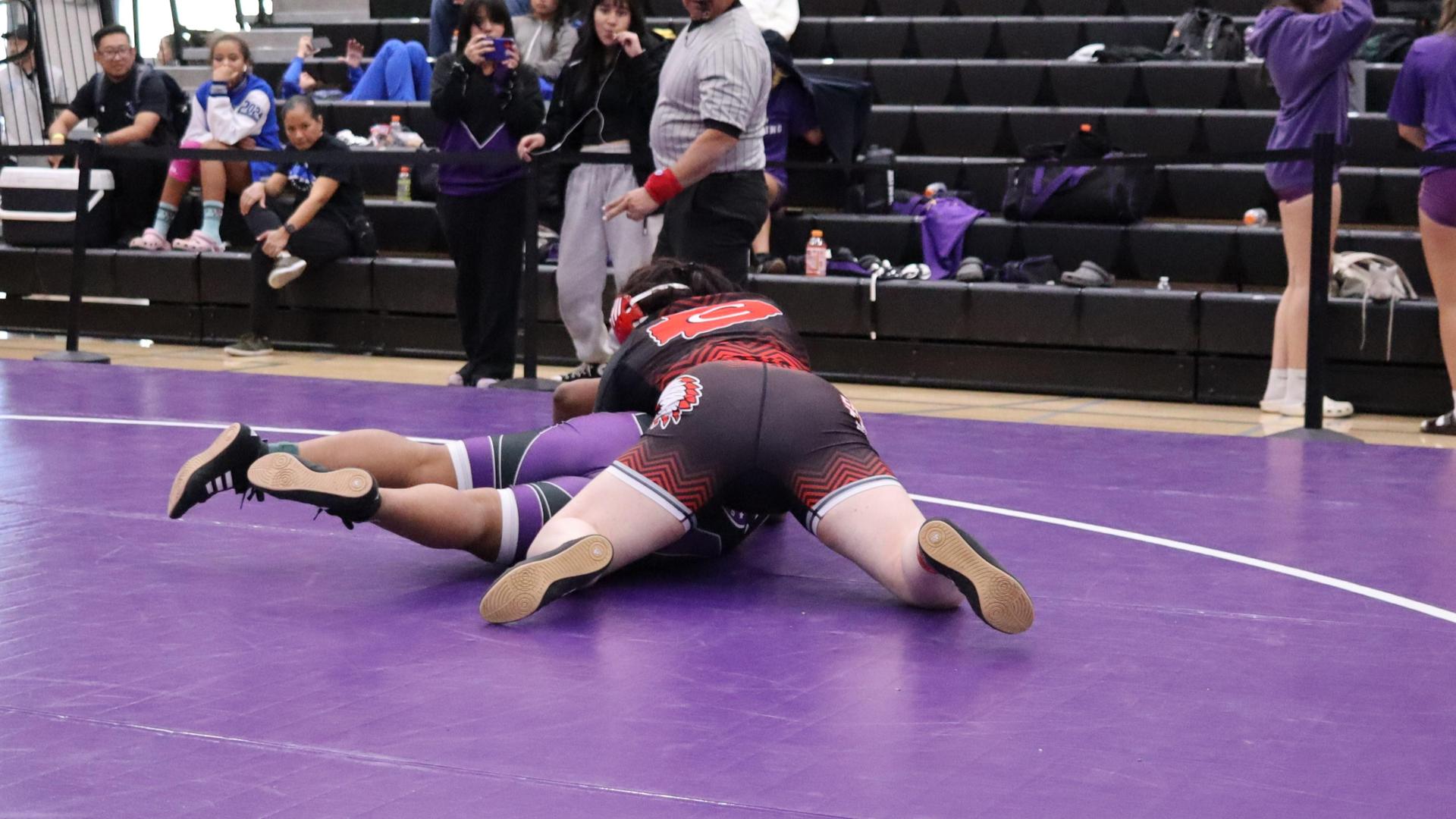 Girls wrestling at madera south