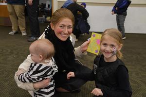 students and their families have fun at the carnival