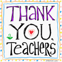 Thank you, Teachers