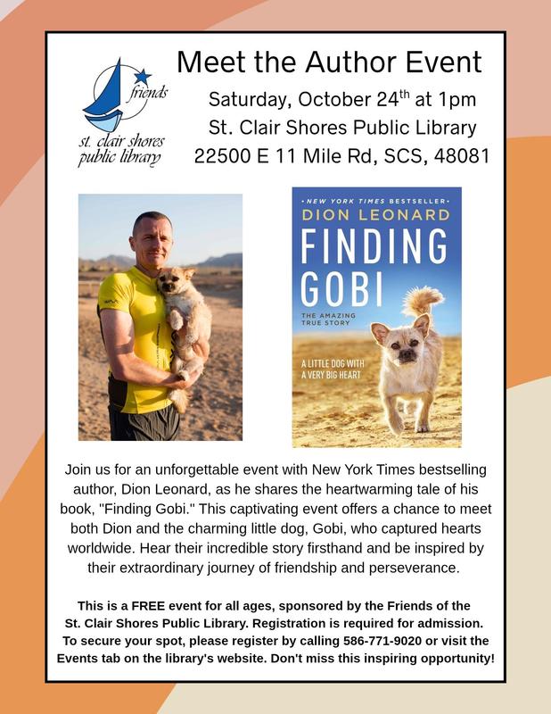 Meet the Author Event (SCS Library) ~ October 24, 2026 Featured Photo