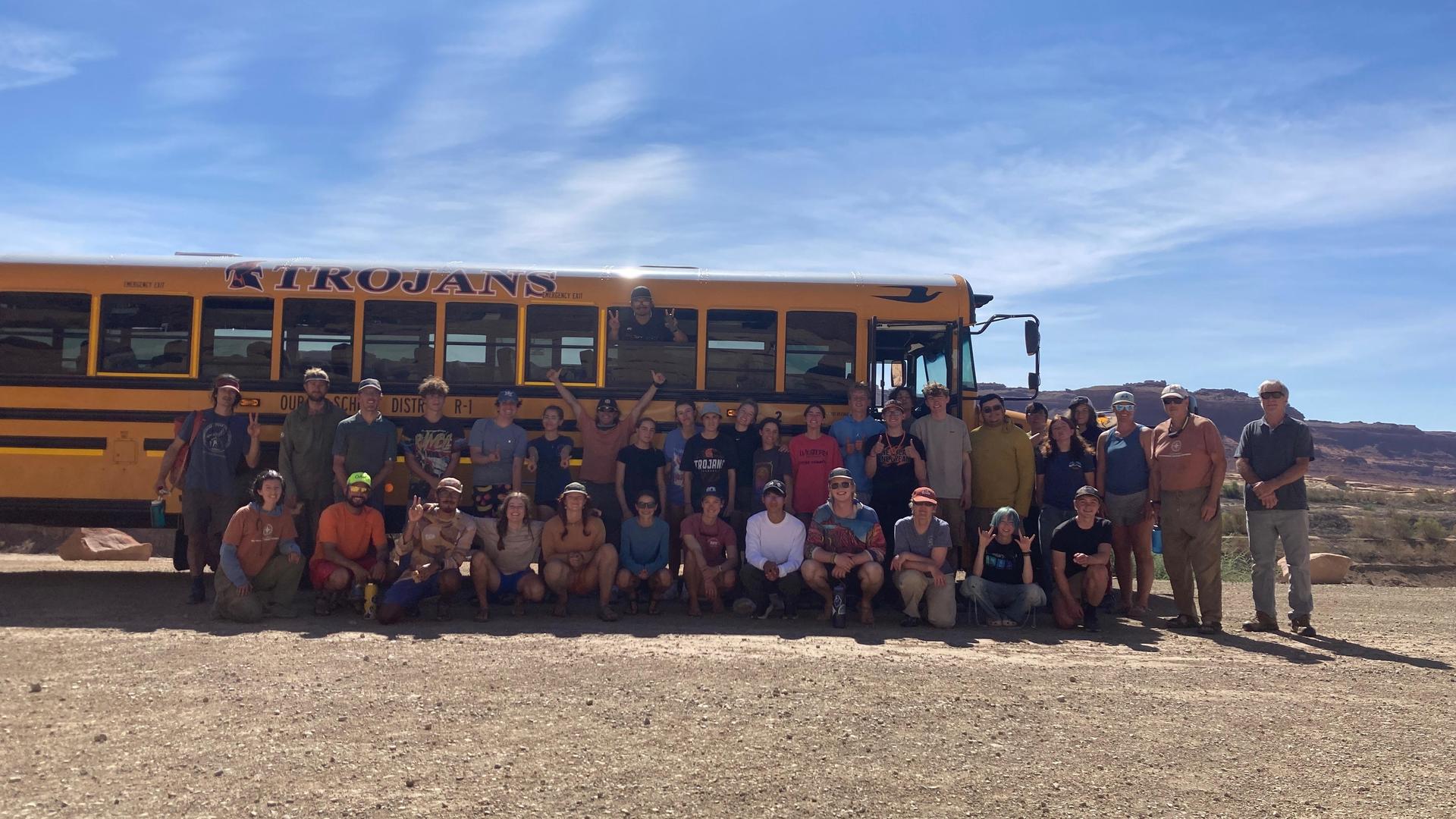 Students on the Cataract Canyon trip