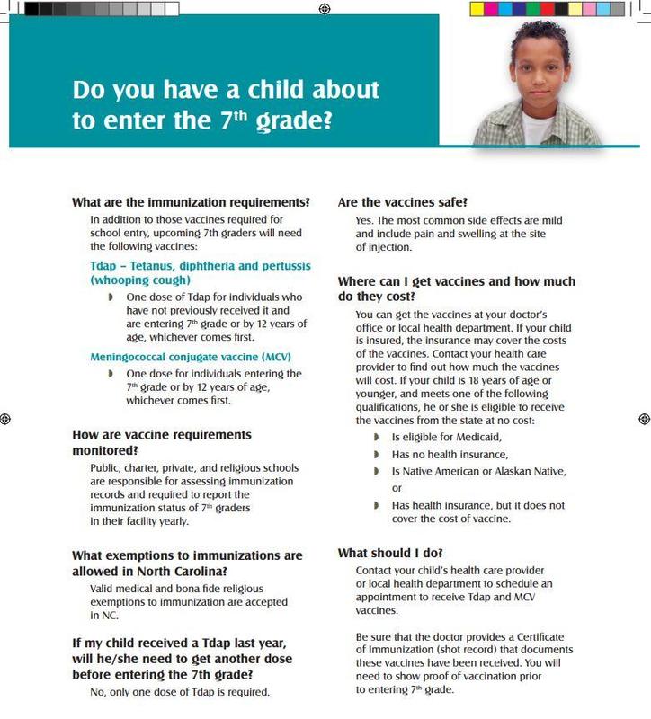 Rising 7th Grade Immunization Information Featured Photo