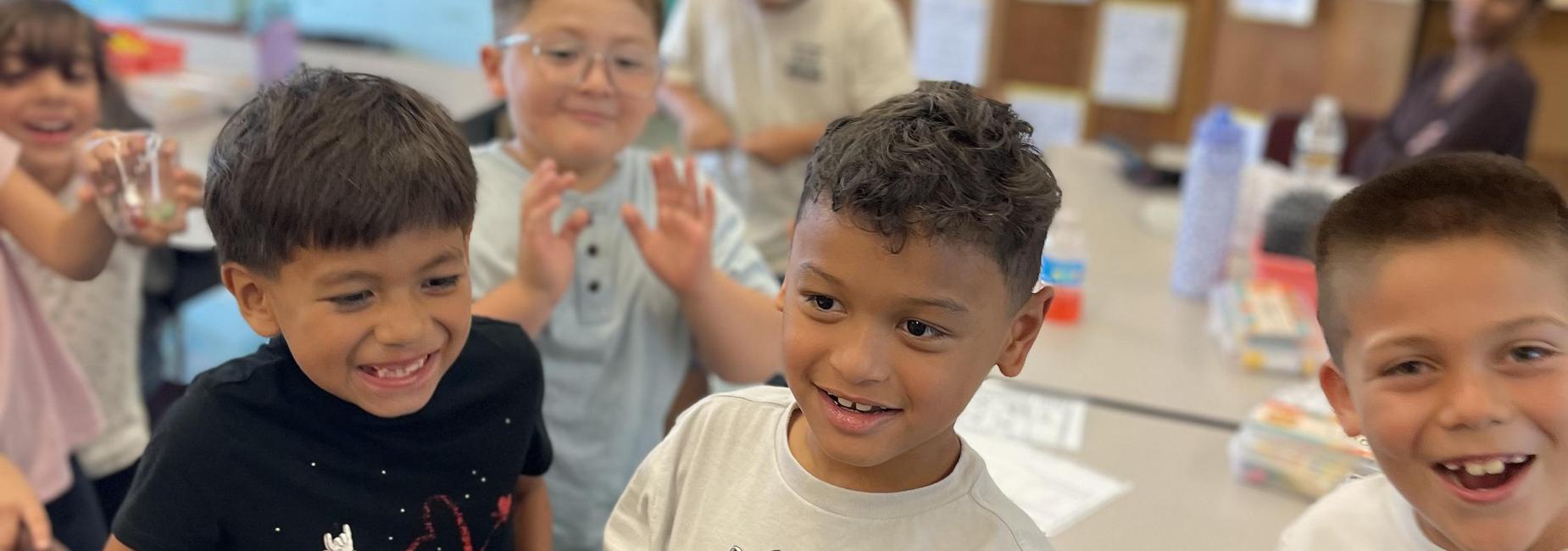 Students laughing