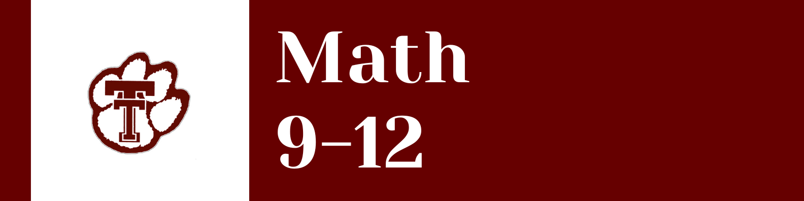 math 9-12 banner