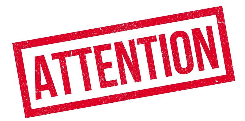 ATTENTION SIGN