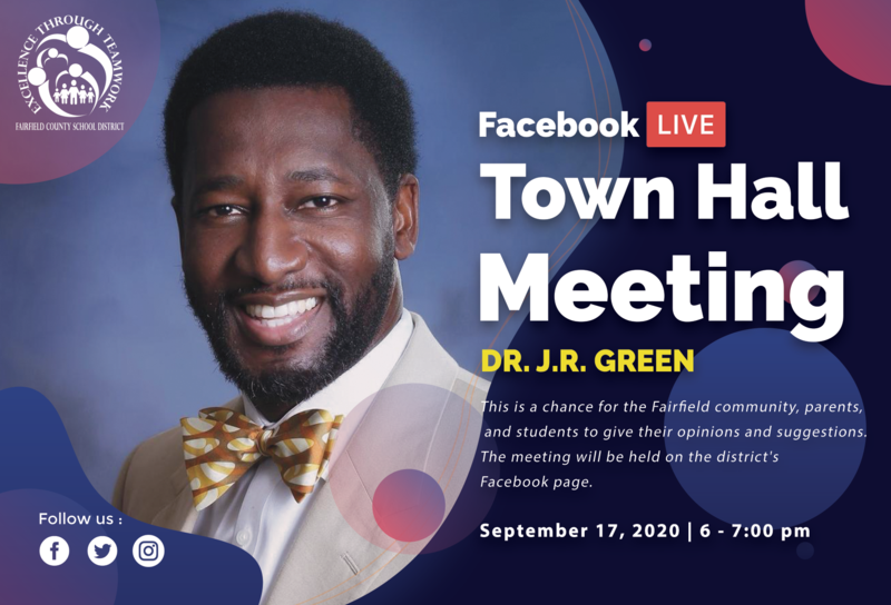 FCSD Facebook Live Town Hall Meeting with Dr. J.R. Green. Featured Photo