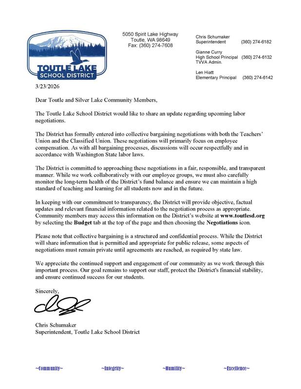 Letter to Community-Negotiations Spring 2026