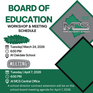 Upcoming Board of Education Meeting Information