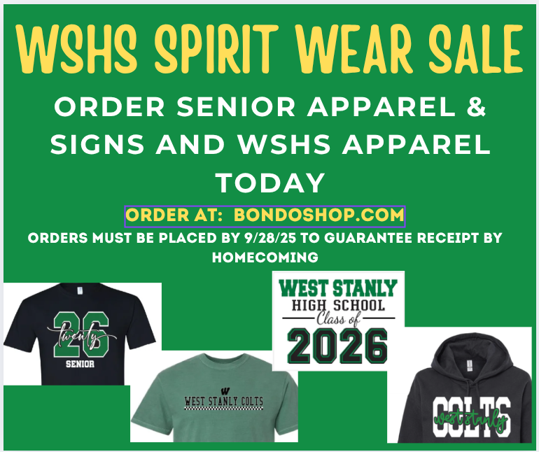 WSHS Spirit Wear Sale