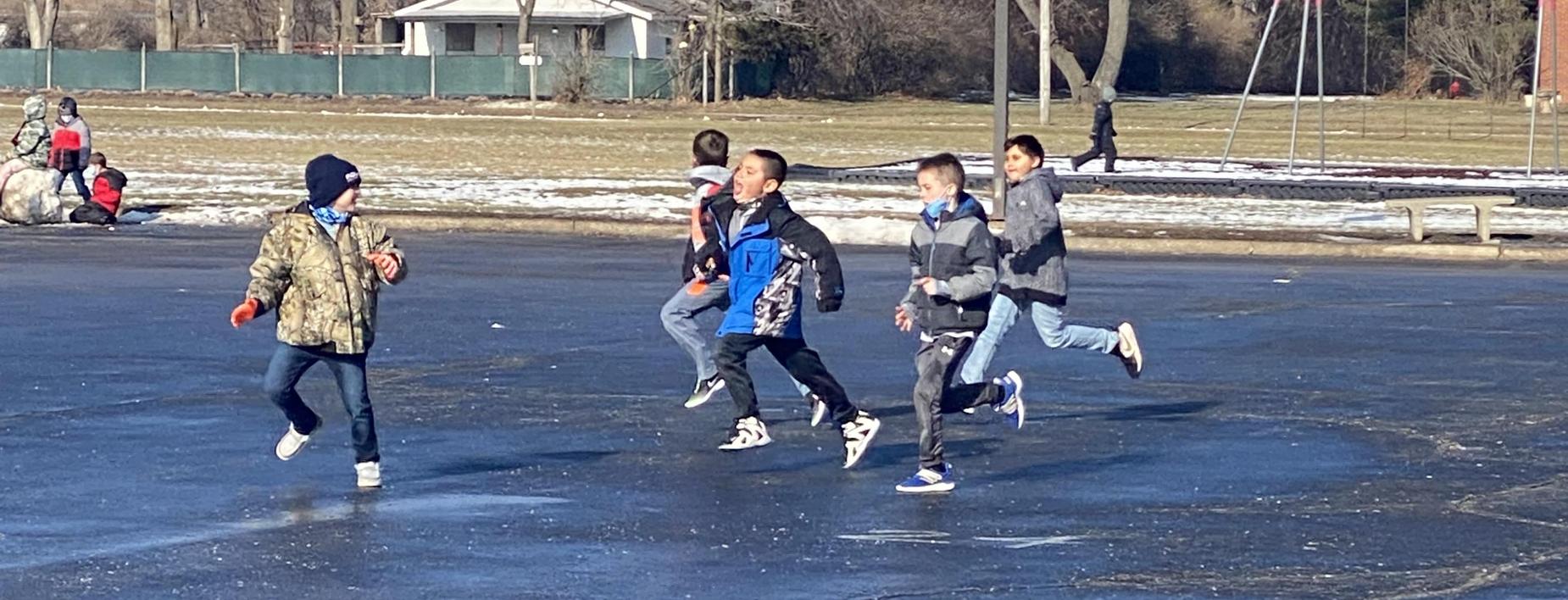 Playing at recess