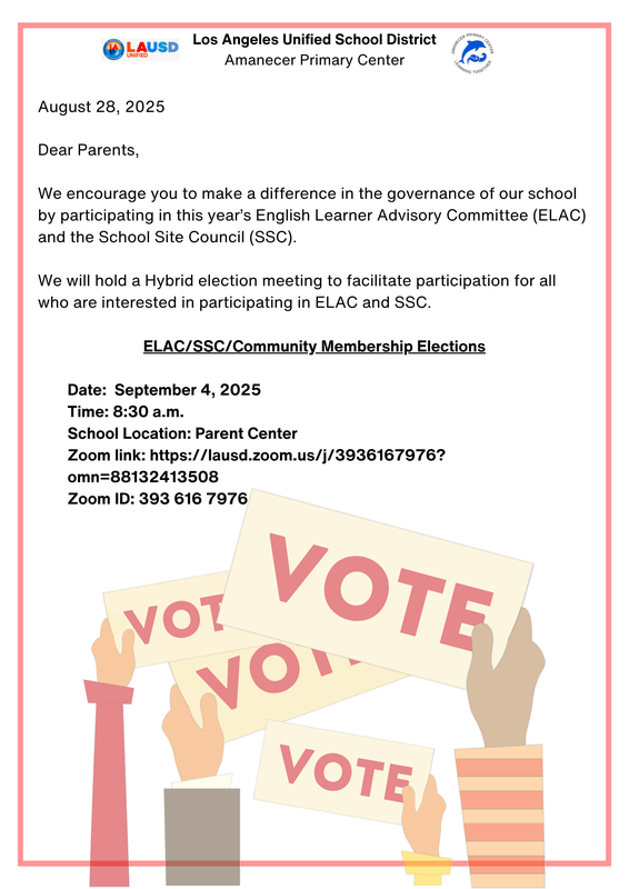 SSC/ELAC Elections