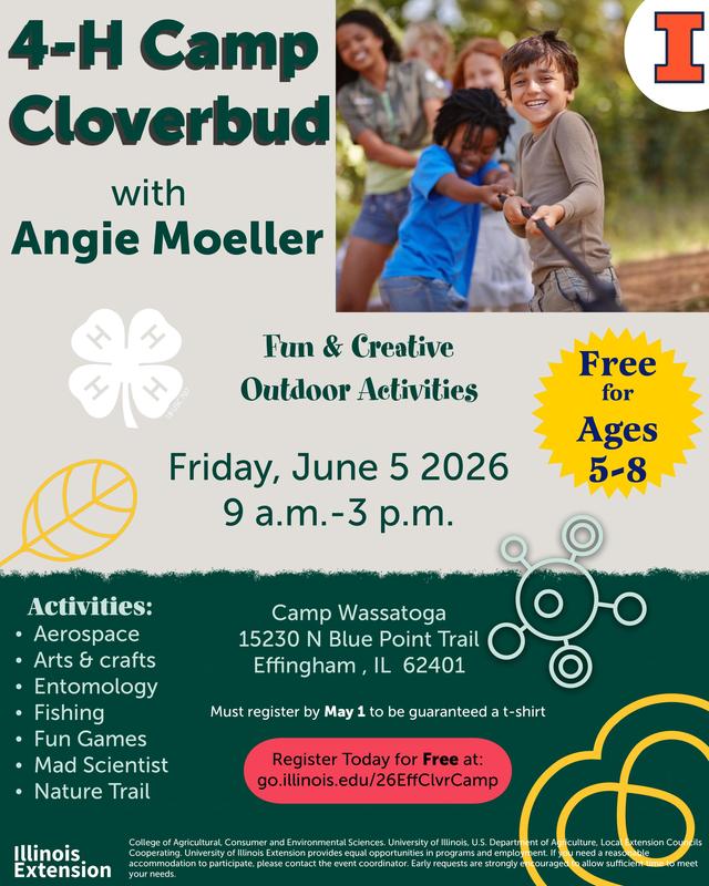 4-H Camp Cloverbud flyer
