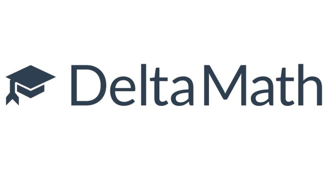 Delta Math logo featuring a graduation cap and stylized text.