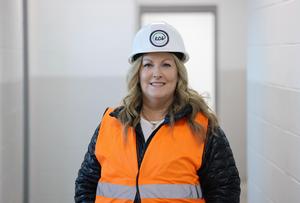 Principal visits school under construction