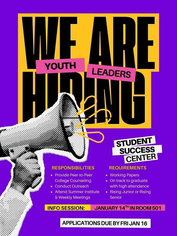 We are hiring youth leaders