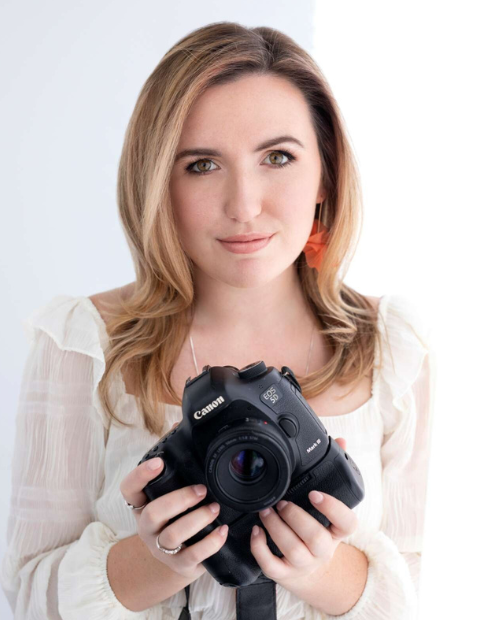 Dominique Murray with camera