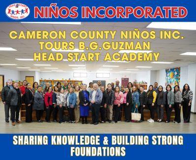 Ninos Incorporated staff and Hidalgo County Head Start staff at BG Guzman Academy walkthrough