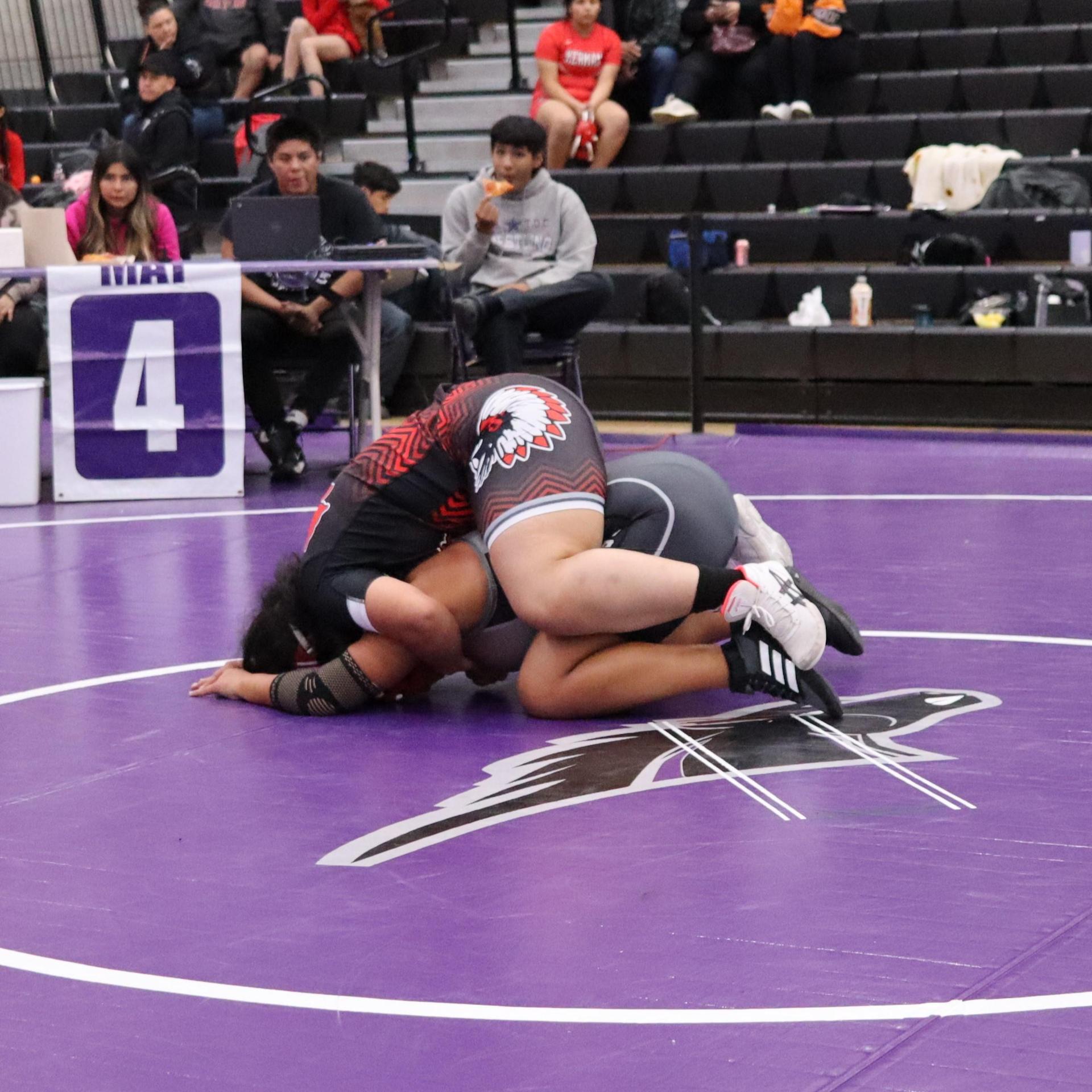 Girls wrestling at madera south