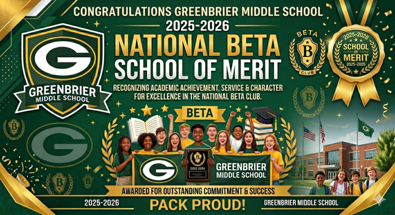 2025-2026 National Beta School of Merit status