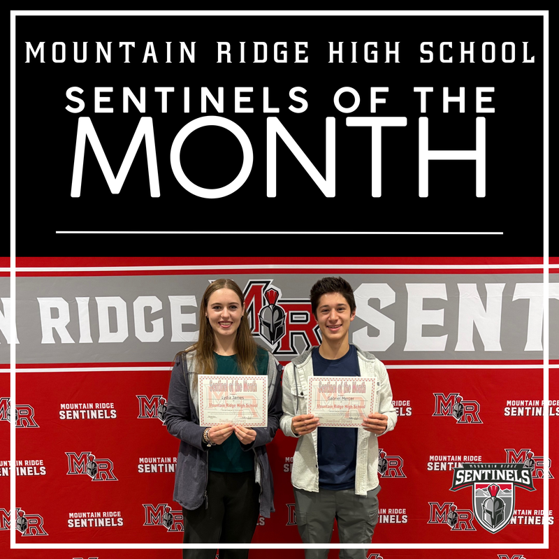 Lydia James and Gabriel Mercer, November Sentinels of the Month.
