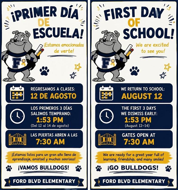 first day of school flyer