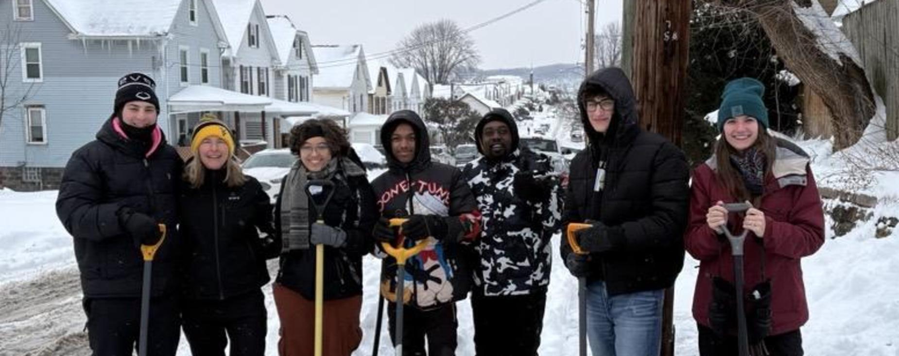 Valley students keeping the bus stops safe for their elementary school friends