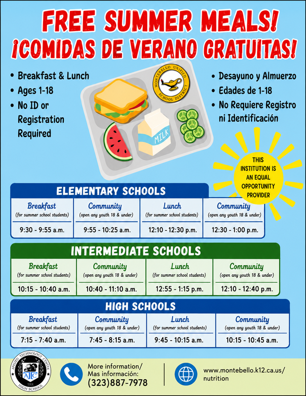 Free Summer Meals Flyer 2026