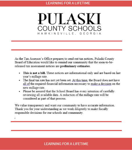 Preliminary Tax Notice Graphic