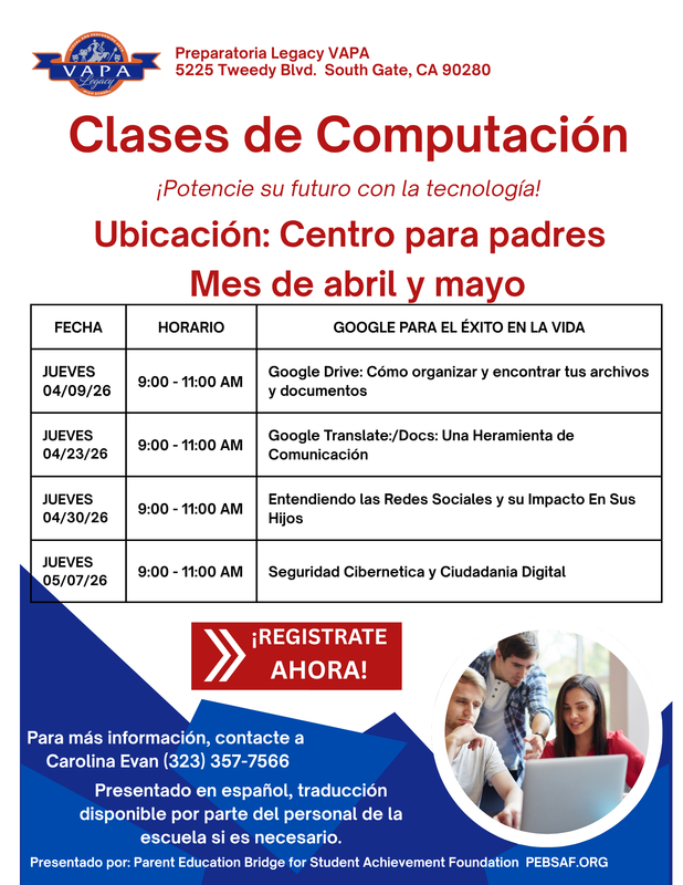Computer Class Spanish Flyer