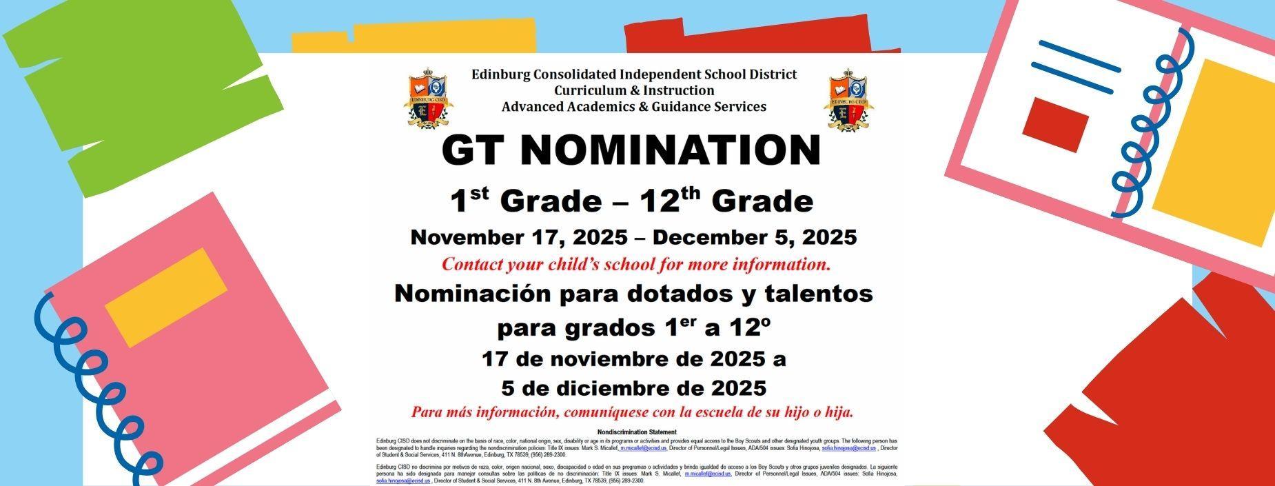 GT Nomination 25-26