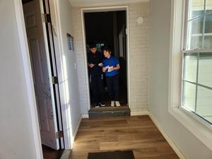 Two fifth grade boys discuss ideas for where the next clue is.