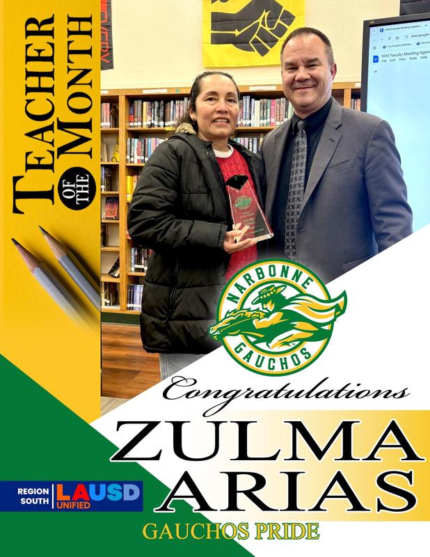 Teacher of the Month - January 2026