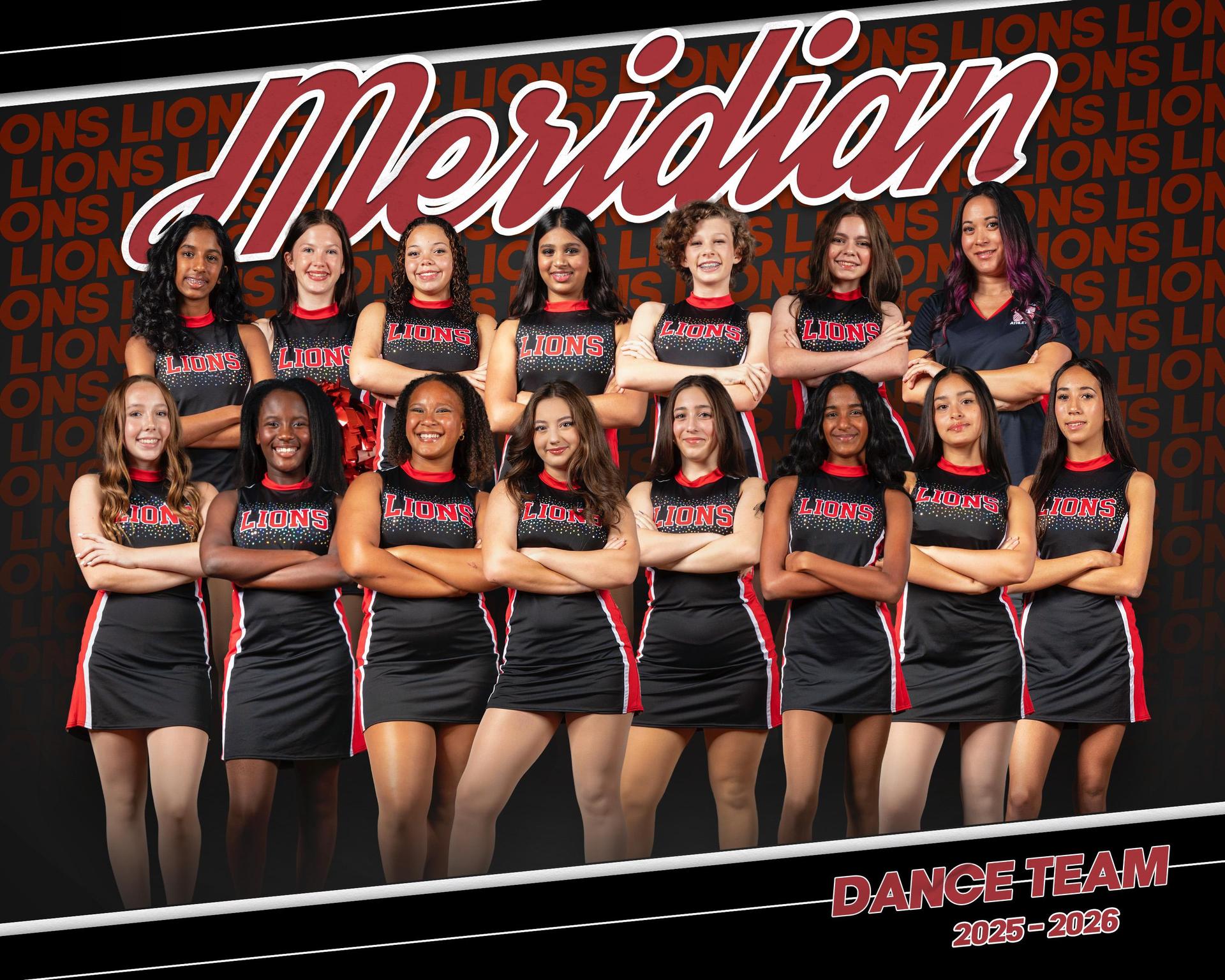 Fierce Dance Team: 14 students and their coach