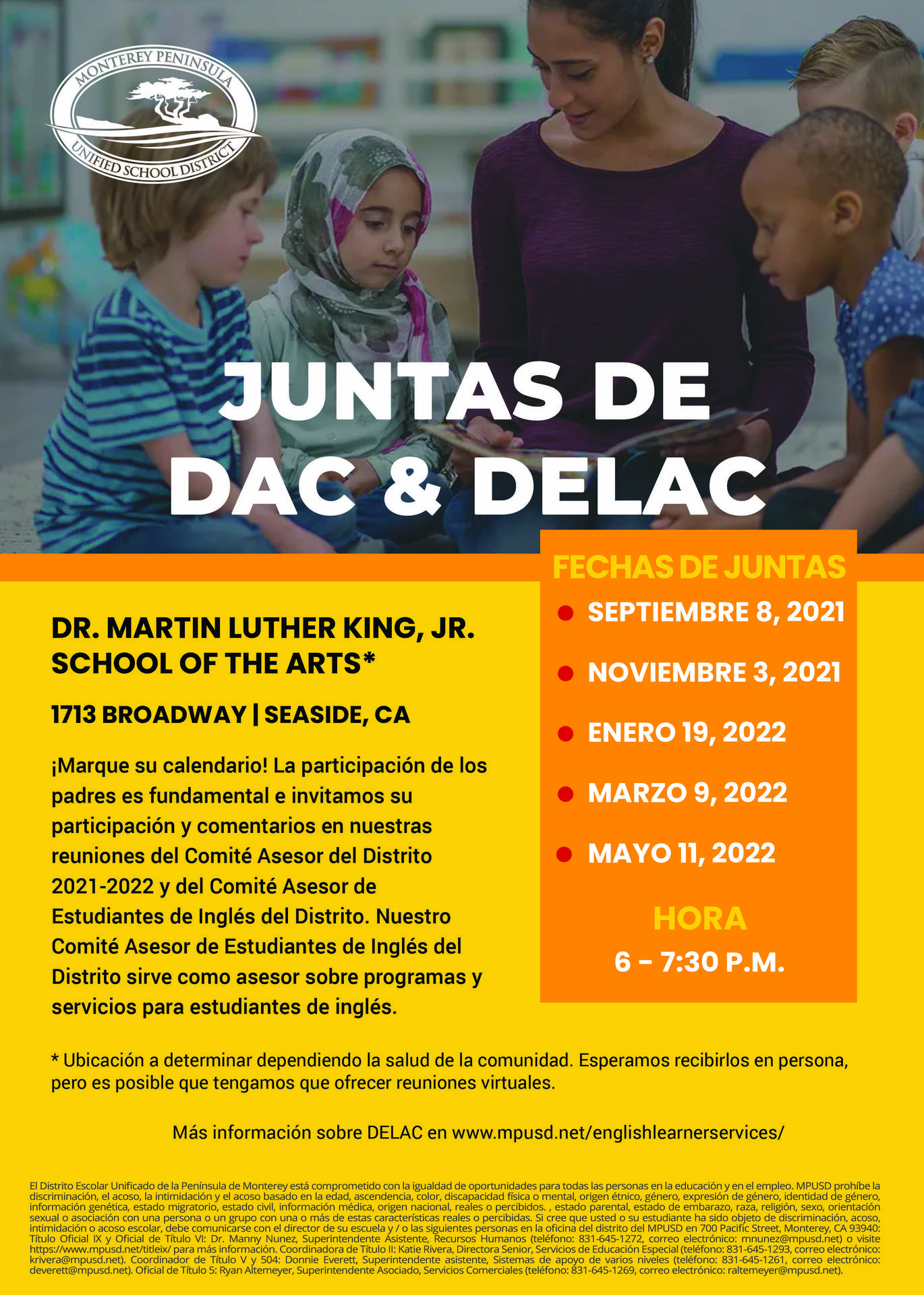 District English Learner Advisory Committee / District Advisory Committee Spanish
